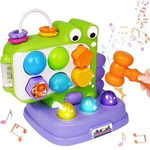 Baby👶🏽 7 in 1 Versatile Activity Cube wShape Sorter Activity&Whack A Mole Game